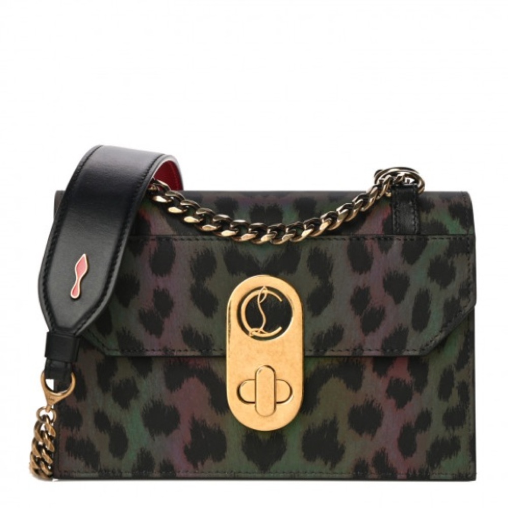 Christian Louboutin Elisa mini reflex nylon leo/calf p